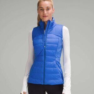 NWT Lululemon Down for It All Vest Blazer Pipe Dream Blue size 4